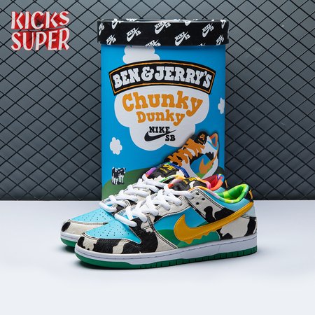 Ben & Jerry's x Dunk Low SB 'Chunky Dunky' Special Ice Cream Box Size 36-47.5